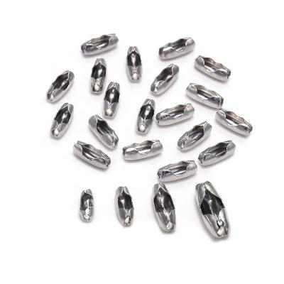 China Wholesale Comfortable Feel Stainless Steel Ball Connector Buckle End Chain Bead Crimp For DIY Jewelry Making Finding Supplies for sale