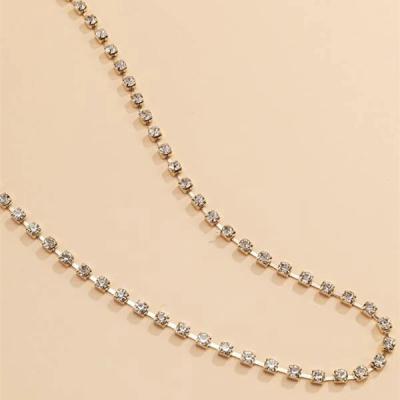 China New Popular Comfortable Feel Rhinestone Decorative Body Chain Glitter Does Not Fade Personalized Waist Chain Body Chain for sale