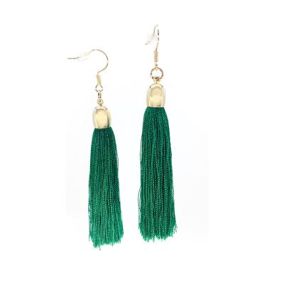 China FASHIONABLE Wholesale New Design Bohemian Boho Jewelry Dangle Funky Hanging Tassel Earrings Women Long Statement Drop Earrings for sale