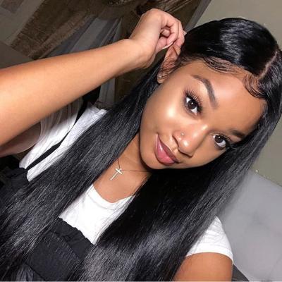 China Wholesale Cheap Human Virgin Human Hair Lace Wigs Brazilian Lace Front Closure Body Wave Full Swiss Cuticle Cuticle Aligned Lace Closure Hair Wig for sale