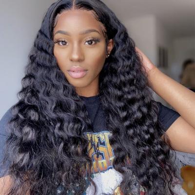 China Msbeaut Water Wave Natural Wave 13*4 Lace Front Human Hair Wigs Brazilian Remy Hair Unprocessed Virgin Hair Water Wave Virgin Hair Wigs for sale