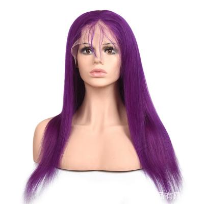 China Silky Straight Wave Can Be Lace Frontal Hair Color Wigs PrePlucked Cuticle Aligned Brazilian Hair Customized Highlight Colored Wig for sale