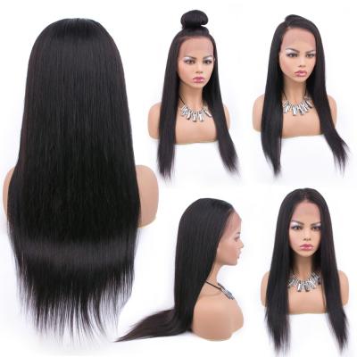 China China Long Straight Natural Color Swiss Lace Human Hair Wig For Indian Raw Colored Women's Lace Front Human Hair Wig 100% for sale