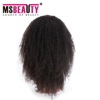 China Hot Product U Part Wigs Natural Color Kinky Curl For Black Women for sale