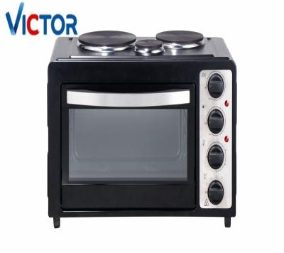 China Victor 38L household kitchen electric multifunctional hotel pizza toaster oven with griddle for cooking for sale