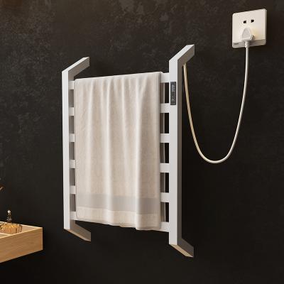 China Cheap Fashion Bathroom Price Stainless Steel Towel Drying Rack Electric Heated Towel Heater Heater With Timer for sale