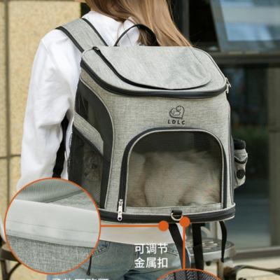 China Viable Wholesale Pet Backpack Air Line Approved Panoramic Transparent Portable Breathable Cat Dog Travel Carrier Space Capsule Bag for sale