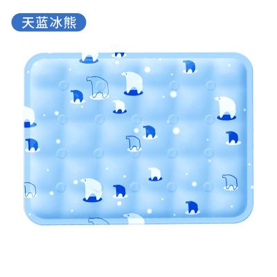 China Pet Ice Mat Dog Cat Household Pet Bed Summer Stored Pet Cooling Cool Pad for sale