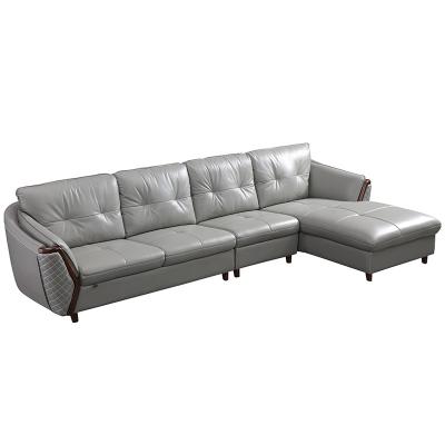 China Hot Sale Modern Leather Sofa Set Living Room Furniture Leather Sofa Convertible for sale