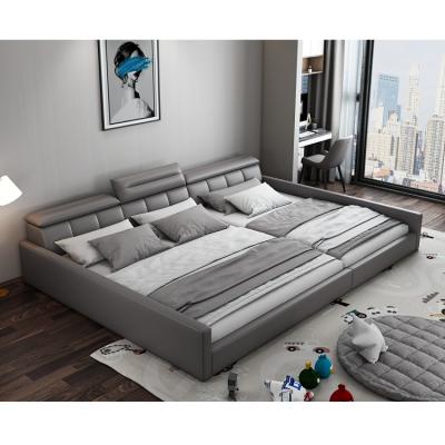 China Leather Adjustable Modern Bed Multifunctional Storage Bedroom Tatami (Other) Message Bed Smart Bed for sale