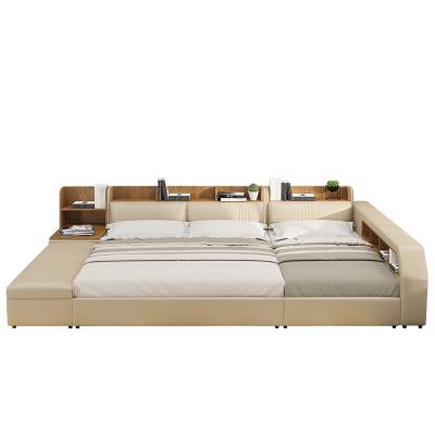 China (Adjustable Design) 918# Master Bedroom Other Smart Bed Modern And Multifunction Leather Massage Bed for sale