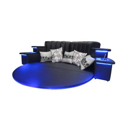 China Hot Sale Modern Led Music Round Bed Frame (Other) Adjustable In China CY006 for sale