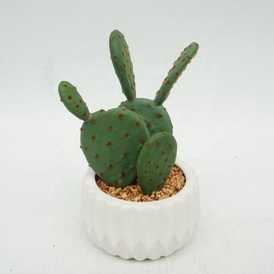 China Wholesale Durable Indoor Succulents Artificial Cactus Plants And Outdoor Decoration Plant Artificial Cacti Bonsai In Pot for sale