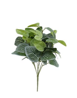 China Artificial Fittonia Branch 41cm Durable Commercial Green Touch Real Leaves For Wedding Garden Office Store Decoration for sale