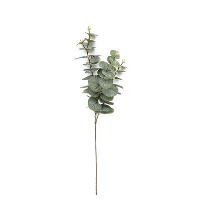 China Durable 80Cm Single Eucalyptu Spray Leaves Decorative Artificial Branches for sale