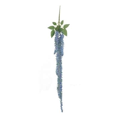 China Minimalist Balcony Home Decoration Blue 5 Branches 88cm Artificial Hanging Pterocarya Plant for sale