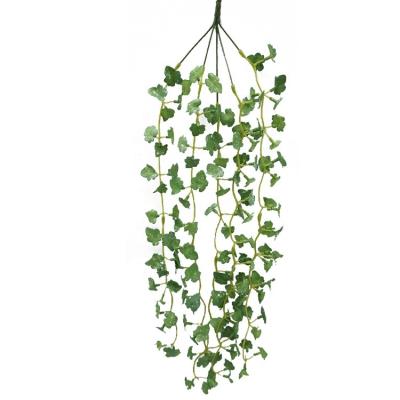 China Durable Plant 64cm PVC Hanging Greenery Decoration Artificial Geranium Bush for sale