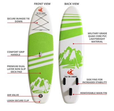 China Unisex Surfboard Non-Slip Deck With SIP Premium Accessories Wide Bottom Fins For Surfing Control Youth Adults Beginner for sale