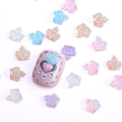 China Nail Beauty Products 2021 Hot Magic 3D Nail Aurora Crown Jewelry 30pcs/bag Resin Nail Art Products Decoration DIY Nail Accessories for sale