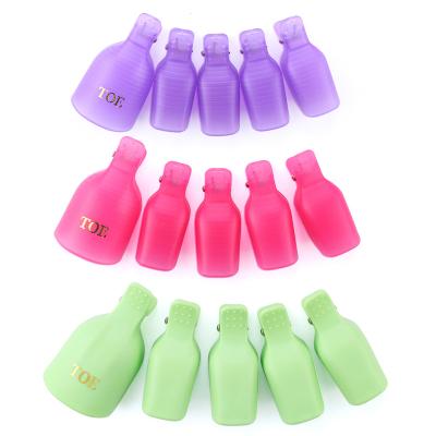 China Best New Tasteless 2021 Wholesale Price 10 Sets Bag Toe Nail Remover Multicolor Clip Can Replace Aluminum Foil for sale