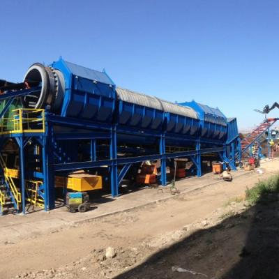 China Ore trommel drum screen separator for topsoil and quarry separation for sale