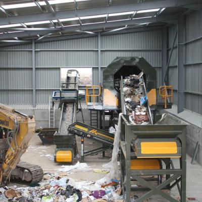 China Construction worksÂ   municipal solid waste trommel screen for waste sorting reuse plant for sale