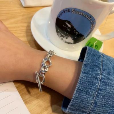 China Wholesale BOHEMIA Factory Heart Interlocked Silver Bracelet S925 Sterling Silver Female Couples Gift for sale