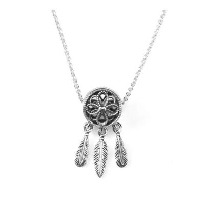 China Factory Wholesale S925 Sterling Silver Dream Catcher Necklace Gift Necklace for sale