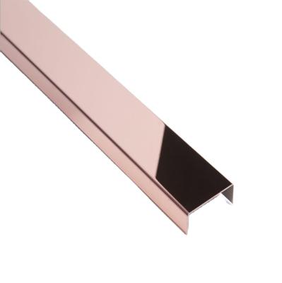 China hairline 304/201/202/430/410/630/316/316L/304 201 stainless steel u channel/trim for home decoration for sale