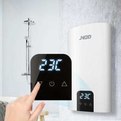 China JNOD 220V Hotel Water Heater Instant Electric Shower Thermostatic Touch Control Electric Heater for sale