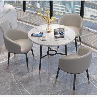 China Adjustable High Quality Luxury Modern Living Room Furniture Stainless Steel Marble Top Coffee Table (Other) for sale