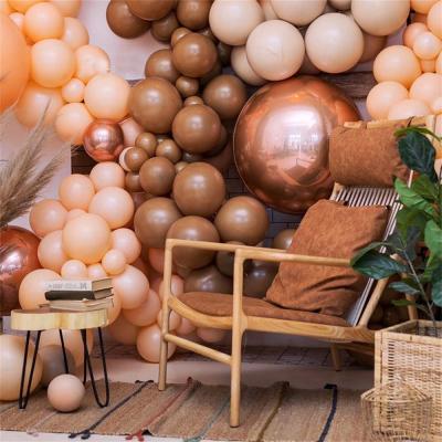 China 30pcs 5''10''12'' Balloon Arch Coffee Brown Skin Gray latex Balloons birthday Decoration wedding baby shower Supplies for sale