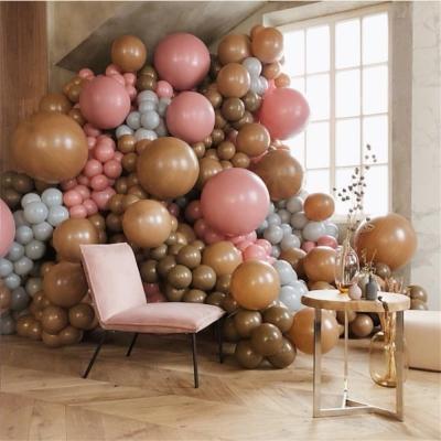 China 30pcs 5''10''12'' Balloon Arch Coffee Brown Skin Gray latex Balloons birthday Decoration wedding baby shower Supplies for sale