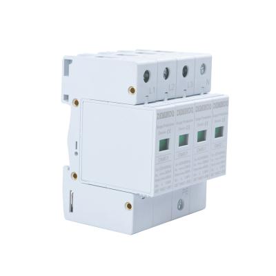 China Voltage Surge Protector T2 2 Lightning Pole 385V 20KA 40KA Pole 385V 20KA 40KA AC SPD Surge Protection Device DMSP for sale