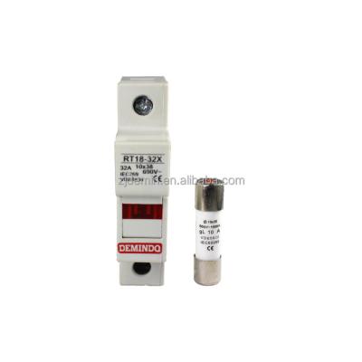 China AC Fuse Holder With Indicator Fuse Holder 1-32A Plastic Fuse Tie RT18-32 for sale