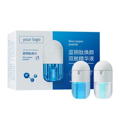 China Wholesale Blue Copper Serum Peptide Factory Private Label Serum Skin Care Organic Whitening Anti Aging Serum Face Anti Aging Serum for sale