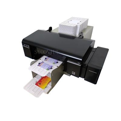 China Automatic Hotels Inkjet PVC ID Card Printer with 51pcs PVC Card Tray for Epson L800 for sale