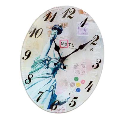 China Any Place Original Electronic Digital Wall Clock Glass Wall Clock for sale