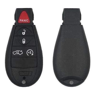 China +Metal 5 Plastic Button 433 MHz ID46 Chip Car Remote Cover Key For Chrysler Dodge Jeep M3N5WY783X for sale