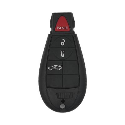 China +Metal 4 Plastic Button 433 MHz ID46 Chip Car Remote Cover Key For Chrysler Dodge Jeep M3N5WY783X for sale