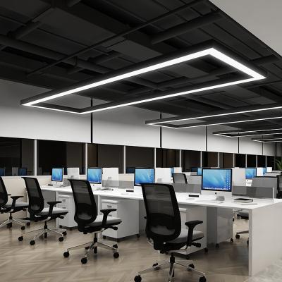 China Office Modern Suspended Ceiling Led Light Linear Pendant Light Desk Led Suspended Linear Light for sale