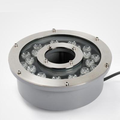 China Underwater Warm White Color 12 Volt 18w Led Landscape Fountain Ring Light for sale