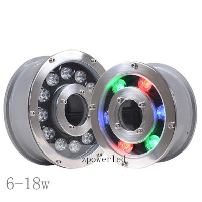 China 24w Underwater IP68 Underwater Led Fountain Lights DMX512 RGB Color for sale