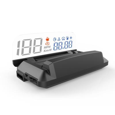 China For Safer 2020 Car Accessories OBD Power Head Up Display Work For Cars With OBD2 Interface And Protocol for sale