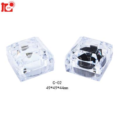 China Acrylic Manufacturers Direct Selling Transparent Ring Box Custom LOGO Acrylic Jewelry Box Box For Rings Jewelry for sale