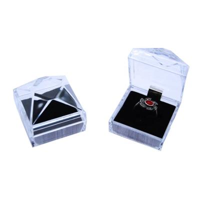 China pp the high quality factory direct sales of the transparent wedding ring jewelry box small box with wholesale price for sale