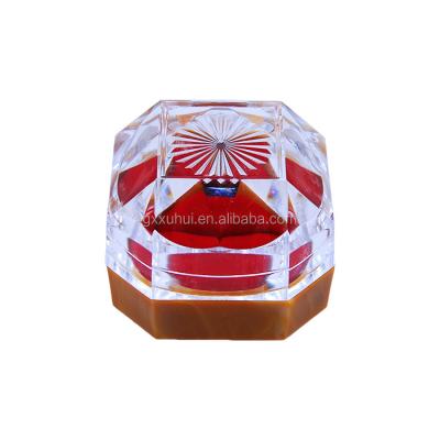 China Hot Selling Popular PP Transparent Jewelry Box Plastic Acrylic Clear Ring Box For Gift Rings Weddings for sale