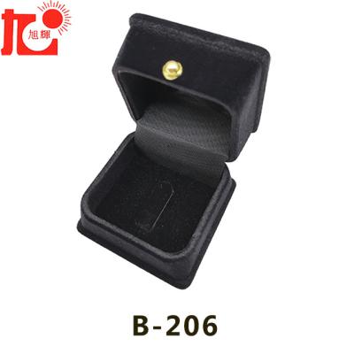 China Plastic+velvet jewelry box manufacturing LOW PRICE SELLING high-grade custom jewelry box luxury earrings rings box for sale