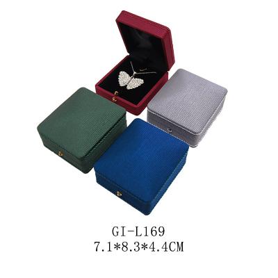 China Factory wholesale custom leather jewelry box eco-friendly logo leather jewelry box luxury leather jewerly box for sale