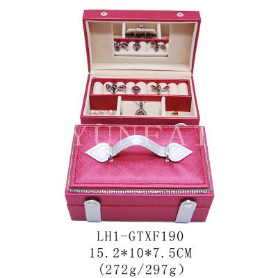 China Wholesale Custom Leather Ring Wrapped Jewelry Storage Box Eco-friendly Jewelry Box Necklace Jewelry Box for sale